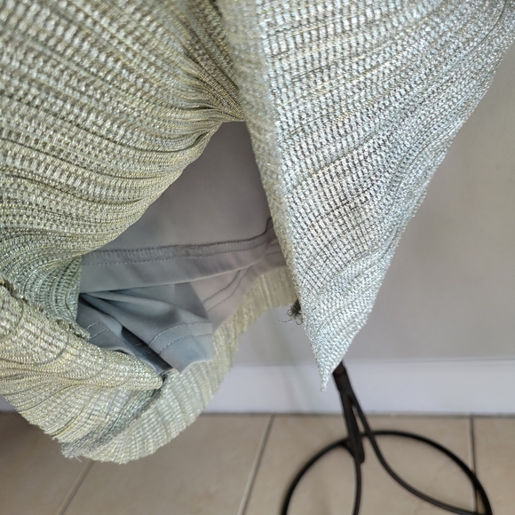 NWOT Nicole Miller Lurex Mettallic Faux Wrap Dress - Picture 9 of 15